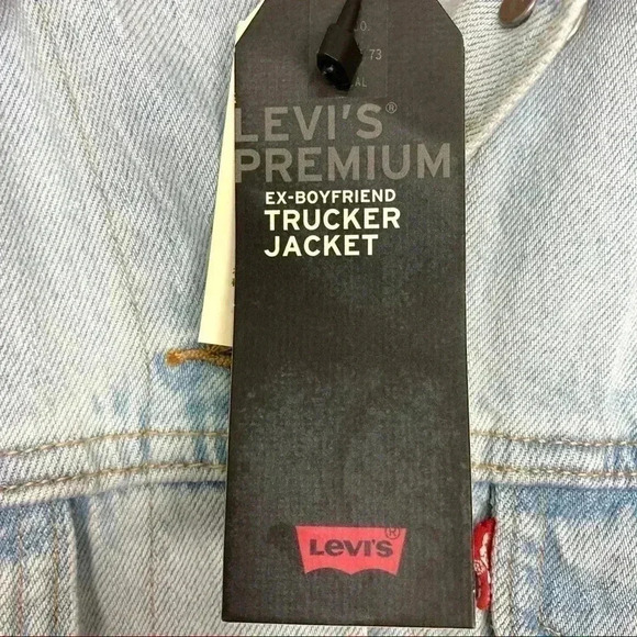 Levi’s Premium Ex-Boyfriend Trucker Jacket Light - Picture 10 of 11
